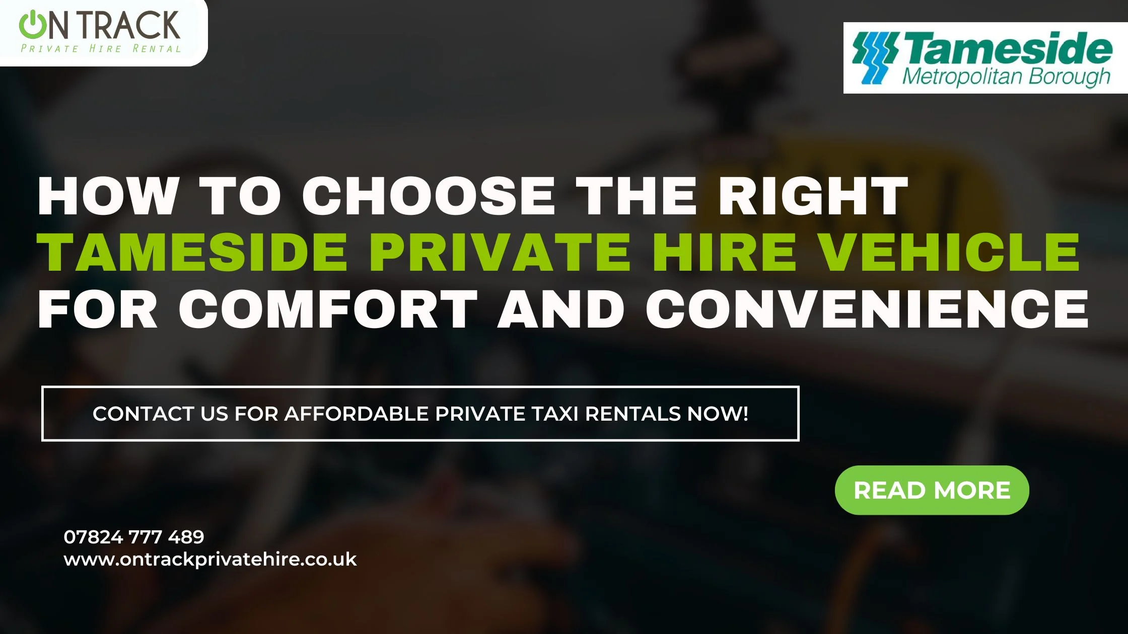 tameside private hire vehicle