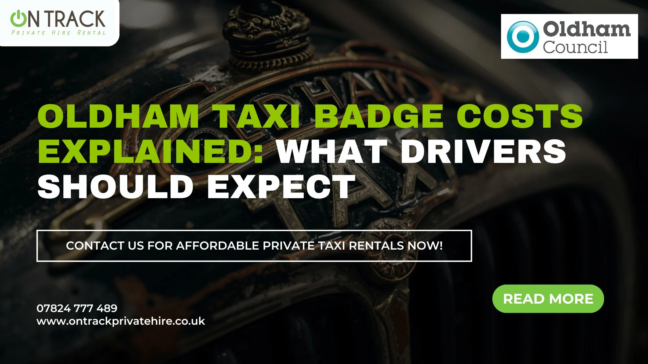 oldham taxi badge