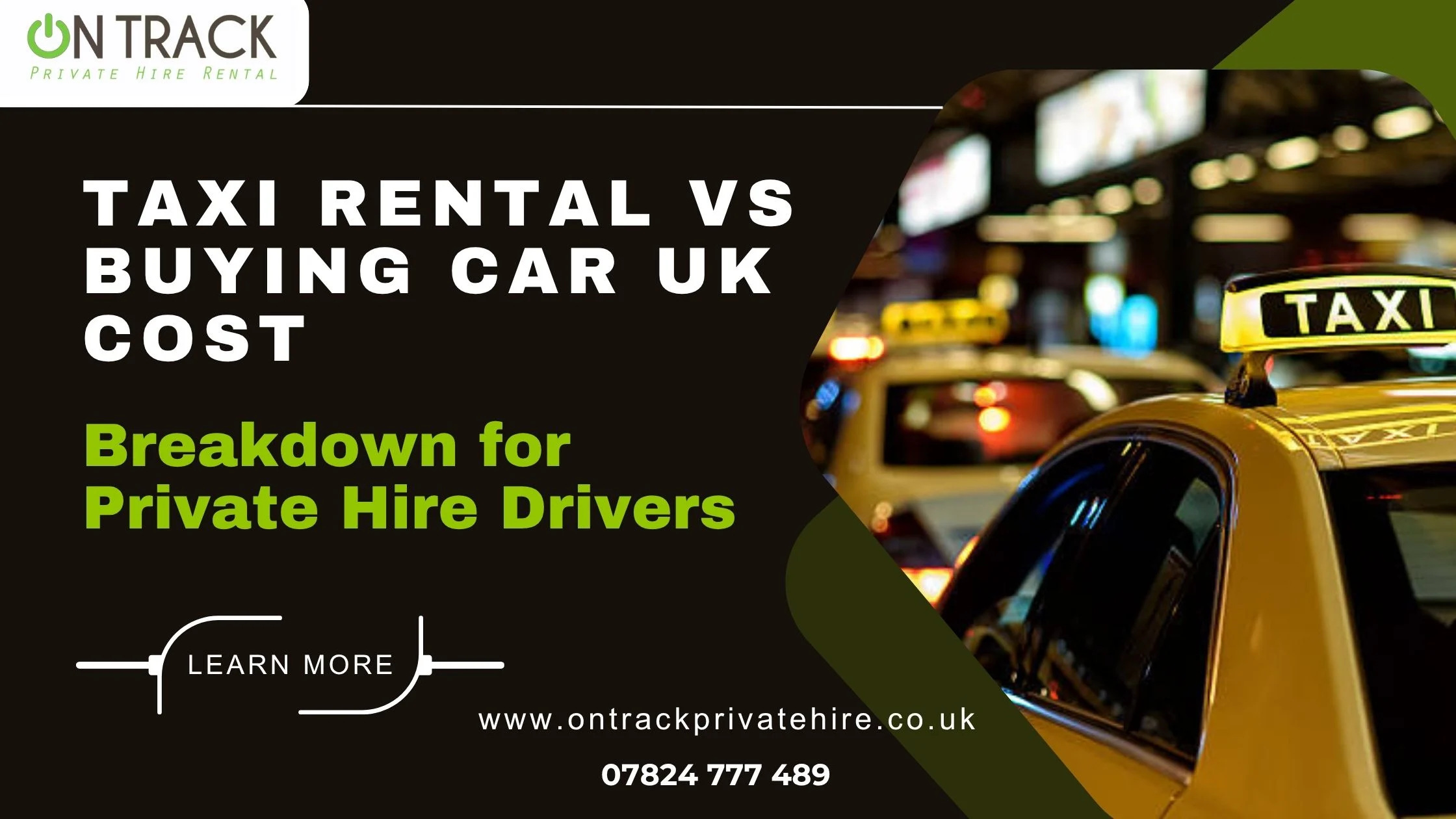Taxi rental vs buying car uk cost